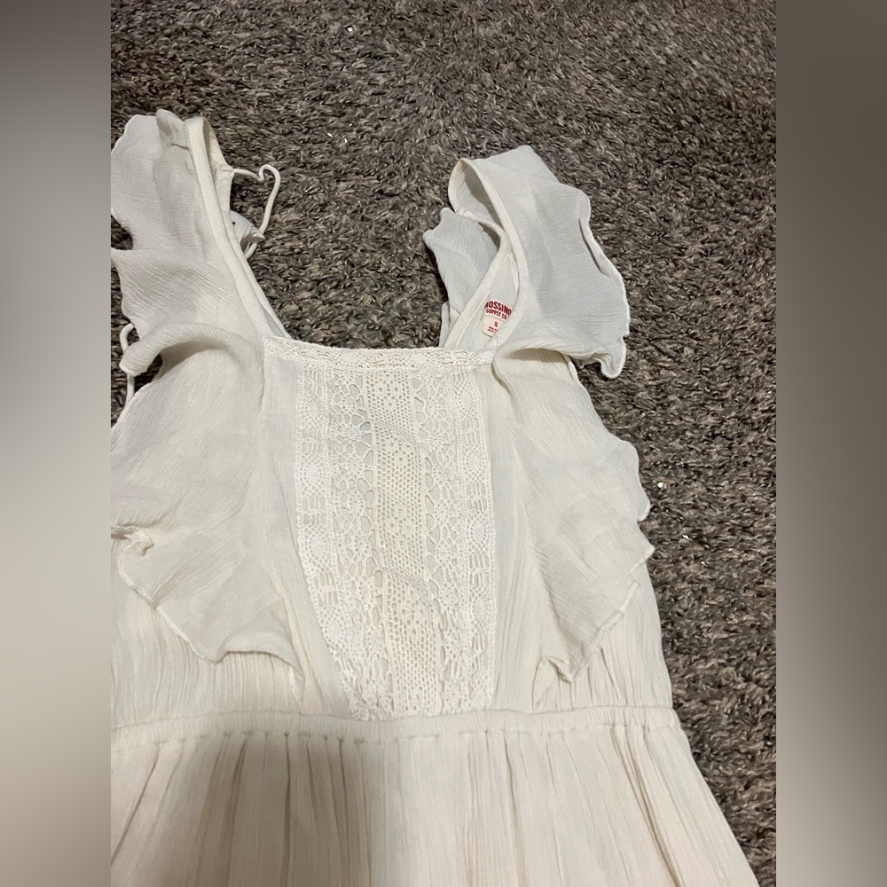 Mossimo Supply Co White Ruffled Tiered Maxi Dress - Picture 4 of 6